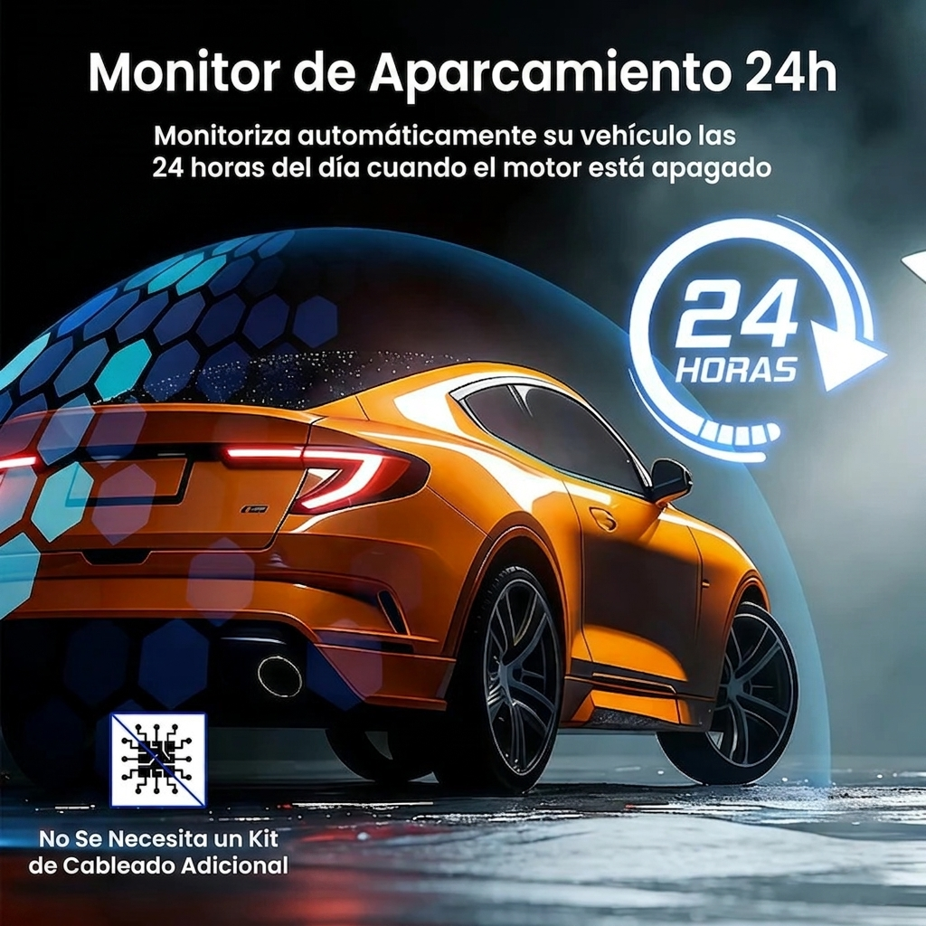 CAMQUIX 360° l Cámara de Vigilancia para Coche con 5 Canales Full HD y WiFi